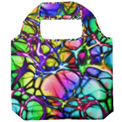 Network-nerves-nervous-system-line Foldable Grocery Recycle Bag by Ket1n9