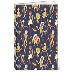 Alien Surface Pattern 8  X 10  Softcover Notebook by Ket1n9
