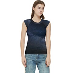 Cosmos-dark-hd-wallpaper-milky-way Women s Raglan Cap Sleeve T-shirt by Ket1n9