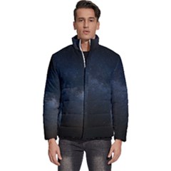 Cosmos-dark-hd-wallpaper-milky-way Men s Puffer Bubble Jacket Coat by Ket1n9