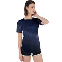 Cosmos-dark-hd-wallpaper-milky-way Perpetual Short Sleeve T-shirt by Ket1n9