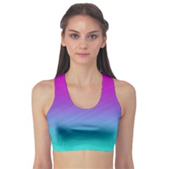 Background-pink-blue-gradient Fitness Sports Bra