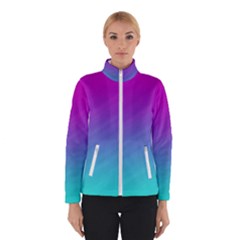 Background-pink-blue-gradient Women s Bomber Jacket