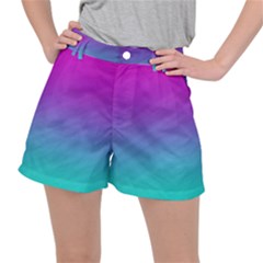 Background-pink-blue-gradient Women s Ripstop Shorts