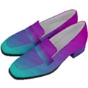 Background-pink-blue-gradient Women s Chunky Heel Loafers View2