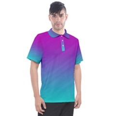 Background-pink-blue-gradient Men s Polo T-Shirt