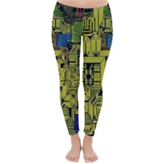 Technology Circuit Board Classic Winter Leggings by Ket1n9