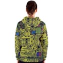 Technology Circuit Board Women s Zipper Hoodie View2