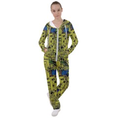 Technology Circuit Board Women s Tracksuit by Ket1n9