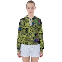 Technology Circuit Board Women s Tie Up Sweat by Ket1n9