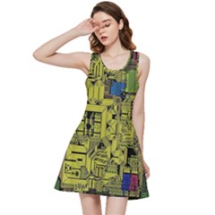 Technology Circuit Board Inside Out Racerback Dress