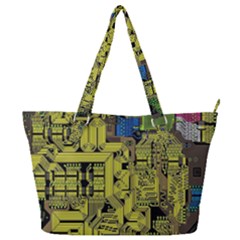 Technology Circuit Board Full Print Shoulder Bag by Ket1n9