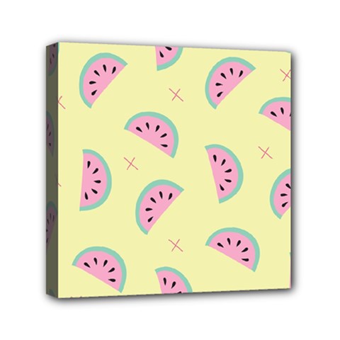 Watermelon Wallpapers  Creative Illustration And Patterns Mini Canvas 6  X 6  (stretched) by Ket1n9