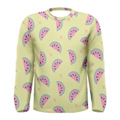 Watermelon Wallpapers  Creative Illustration And Patterns Men s Long Sleeve T-shirt by Ket1n9