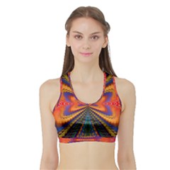 Casanova Abstract Art-colors Cool Druffix Flower Freaky Trippy Sports Bra With Border by Ket1n9