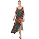 Casanova Abstract Art-colors Cool Druffix Flower Freaky Trippy Maxi Chiffon Cover Up Dress View1