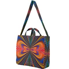 Casanova Abstract Art-colors Cool Druffix Flower Freaky Trippy Square Shoulder Tote Bag by Ket1n9