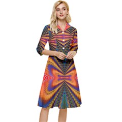 Casanova Abstract Art-colors Cool Druffix Flower Freaky Trippy Classy Knee Length Dress by Ket1n9