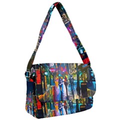 Abstract-vibrant-colour-cityscape Courier Bag