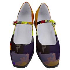 Abstract-vibrant-colour Women s Mary Jane Shoes by Ket1n9
