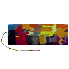 Abstract-vibrant-colour Roll Up Canvas Pencil Holder (m) by Ket1n9