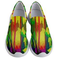 Abstract-vibrant-colour-botany Women s Lightweight Slip Ons by Ket1n9