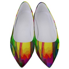 Abstract-vibrant-colour-botany Women s Low Heels by Ket1n9
