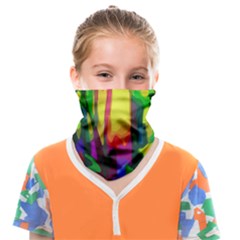 Abstract-vibrant-colour-botany Face Covering Bandana (kids) by Ket1n9