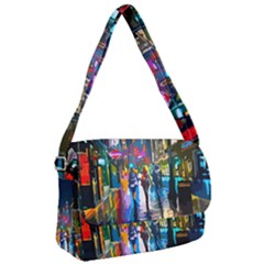 Abstract-vibrant-colour-cityscape Courier Bag by Ket1n9