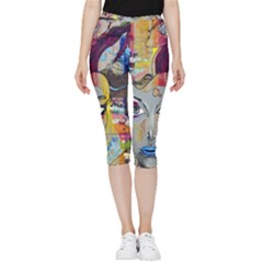 Graffiti-mural-street-art-painting Inside Out Lightweight Velour Capri Leggings  by Ket1n9