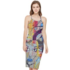 Graffiti-mural-street-art-painting Bodycon Cross Back Summer Dress by Ket1n9