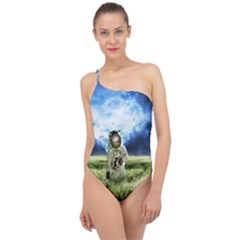 Astronaut Classic One Shoulder Swimsuit