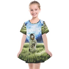 Astronaut Kids  Smock Dress