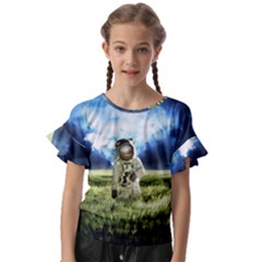 Astronaut Kids  Cut Out Flutter Sleeves