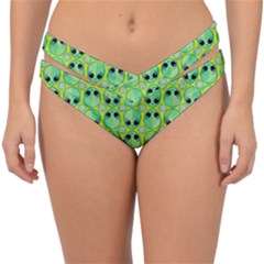 Alien Pattern- Double Strap Halter Bikini Bottoms by Ket1n9