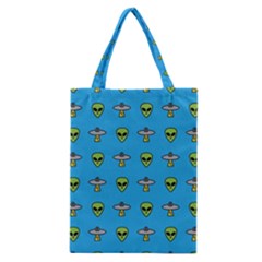 Alien Pattern Classic Tote Bag by Ket1n9