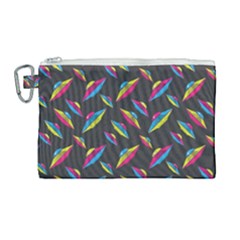 Alien Patterns Vector Graphic Canvas Cosmetic Bag (large) by Ket1n9