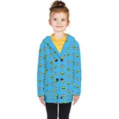 Alien Pattern Kids  Double Breasted Button Coat by Ket1n9