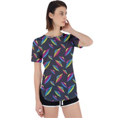 Alien Patterns Vector Graphic Perpetual Short Sleeve T-shirt by Ket1n9