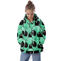 Art Alien Pattern Kids  Oversized Hoodie by Ket1n9