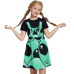 Art Alien Pattern Kids  Apron Dress by Ket1n9