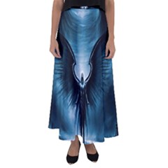 Rising Angel Fantasy Flared Maxi Skirt by Ket1n9