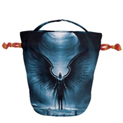 Rising Angel Fantasy Drawstring Bucket Bag by Ket1n9