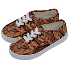 Bark Texture Wood Large Rough Red Wood Outside California Kids  Classic Low Top Sneakers by Ket1n9