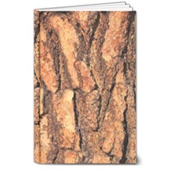 Bark Texture Wood Large Rough Red Wood Outside California 8  X 10  Hardcover Notebook by Ket1n9