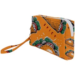 Seamless-pattern-with-taco Wristlet Pouch Bag (small) by Ket1n9