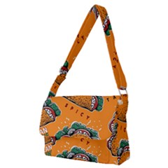 Seamless-pattern-with-taco Full Print Messenger Bag (m) by Ket1n9