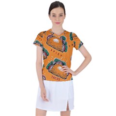 Seamless-pattern-with-taco Women s Sports Top by Ket1n9