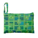 Green-abstract-geometric Foldable Grocery Recycle Bag View4