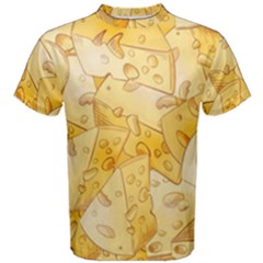 Cheese-slices-seamless-pattern-cartoon-style Men s Cotton T-shirt by Ket1n9